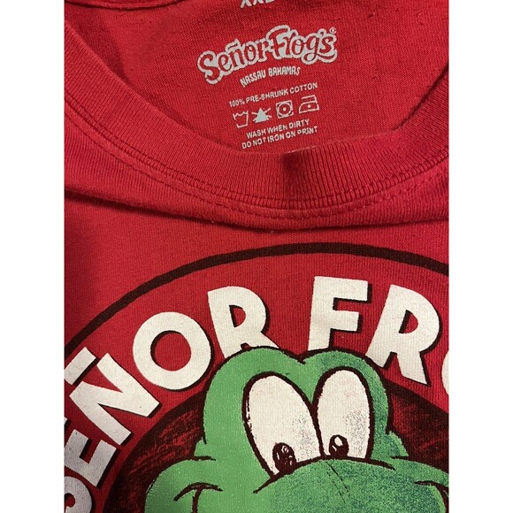 Men’s Senor Frog’s World Famoso Nassau Bahamas T-Shirt XXL 2XL Bar Vacation - Picture 3 of 7